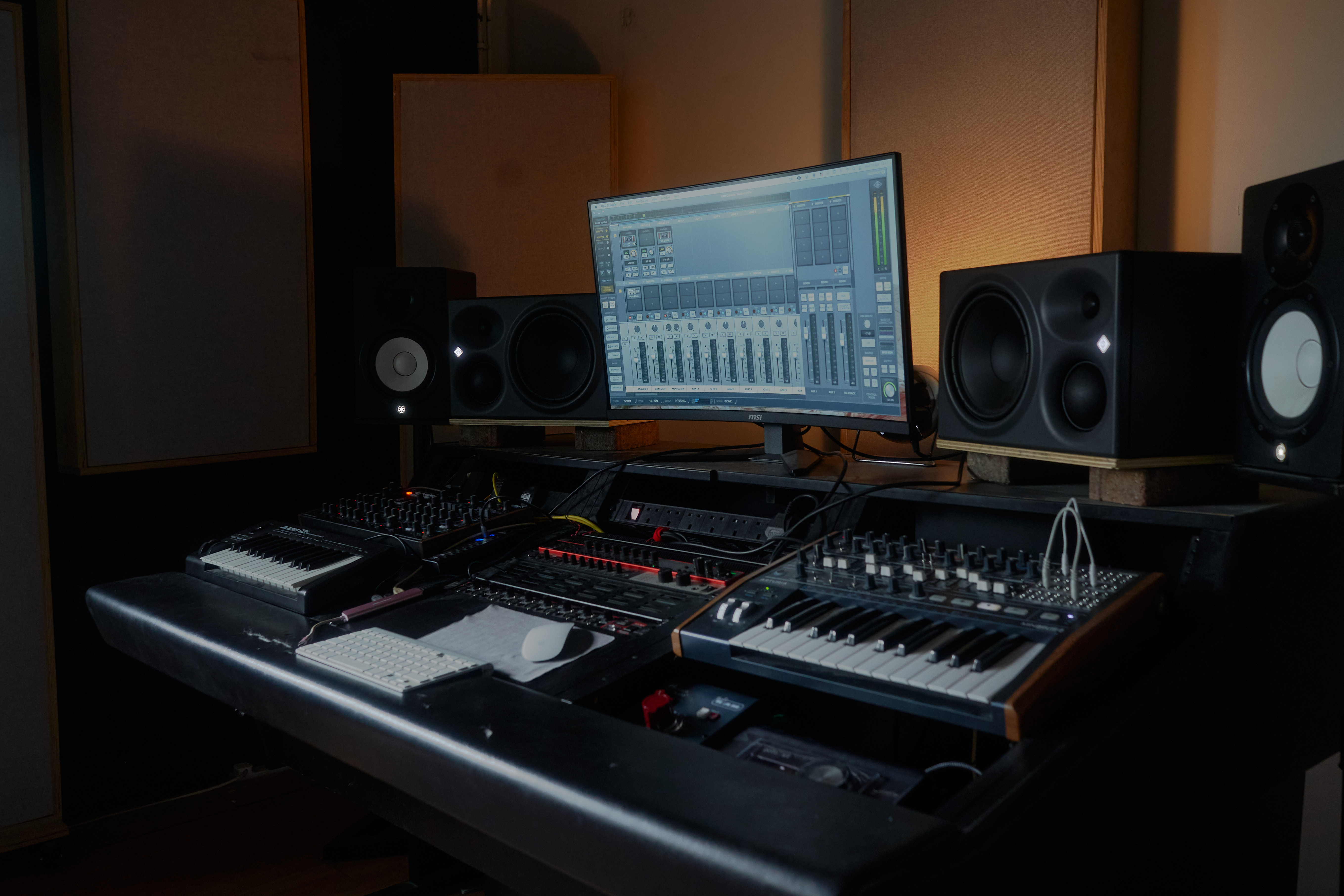 Neumann KH310 monitors, UAD interface, great synths and more